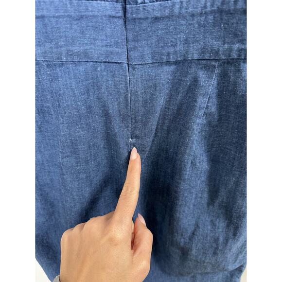 COS Chambray Boat Neck Sheath Dress Preppy Classic Timeless Twee Casual Classy 4 - Picture 9 of 10